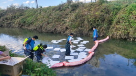 계양구, 하천 수질오염사고 대비 자체 방제 훈련 실시