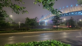 인천 연수구, 송도해안도로 육교 야간경관사업 완료
