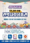 관악구, 관악사랑상품권 5％ 할인…40억 원 발행