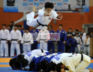[포토]용인대 유도시범단의 낙법.
