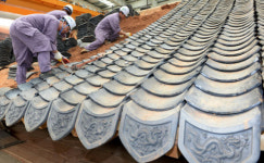 숭례문 복구 마지막 공정