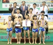 대구북구연합, 학산 김성률배 장사씨름 초등부 단체전 우승
