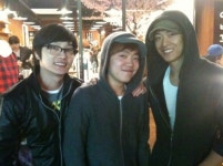 원타임, 오랜만에 뭉쳤다..진환·백경·대니 한자리