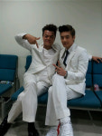 박진영·세븐, 흰색정장 입고 찰칵 JYP· YG 합체?