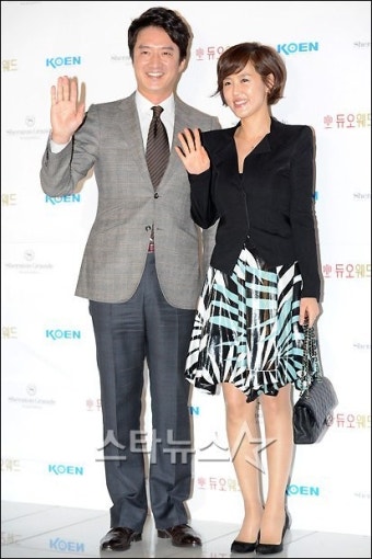 [포토]정준호-이하정 부부 '현영씨 행복하세요'