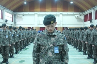 '군인' 김주영, 근황 공개..중대장 훈련병 선발 '늠름'
