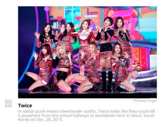 트와이스, 美 빌보드 '역대 걸그룹 베스트스타일 3위'..韓최고