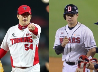 KIA 양현종-두산 김재환, KBO 리그 7월 MVP 공동 수상