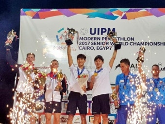한국 정웅태·황우진, 근대5종 세계선수권 男계주 '2연패'