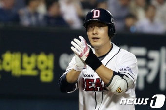 '어깨 통증' 두산 김재호, LG전 선발 제외.. '류지혁 SS'