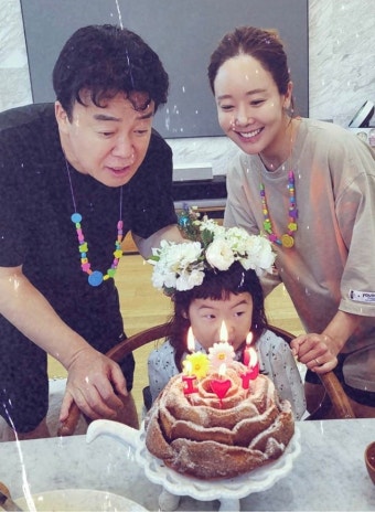 '백종원'소유진, 딸 생일 축하 