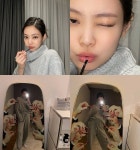 제니, 홈웨어도 HIP하게..초근접샷도 완벽한 요정[스타IN★]