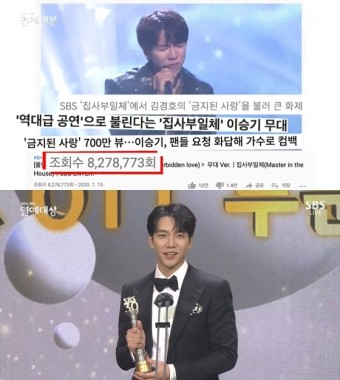 이승기, 핫스타상 수상 