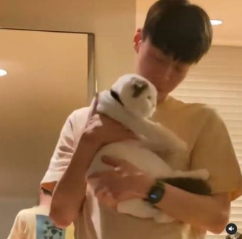 안재현, 반려묘 '안주' 끌어안고 뽀뽀 폭격..'팔불출 집사'[스타IN]