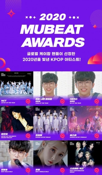 임영웅, 올해의 노래-올해의 MV-베스트 남자 솔로..뮤빗어워즈 3관왕