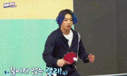 방탄소년단 정국, 탁구 초보→박빙 승부 에이스..잘한다 전정국! [달려라 방탄]
