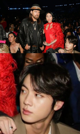 방탄소년단 진, 그래미의 특별한 남신..뜨면, '시선 집중'