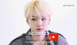방탄소년단 슈가 어거스트디 Agust D MV 1억 3800만뷰 돌파