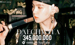방탄소년단 슈가 어거스트 디 대취타 MV 345,000,000뷰 달성