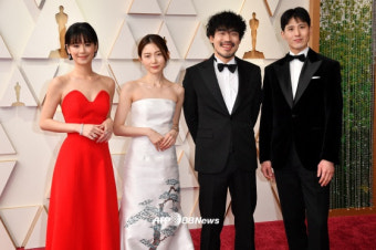 '드라이브 마이 카' 박유림·진대연·안휘태, 레드카펫 빛냈다 [2022 오스카]