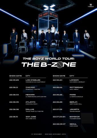 더보이즈, 첫 월드 투어 'THE B-ZONE' 자카르타-방콕 추가 공연 확정