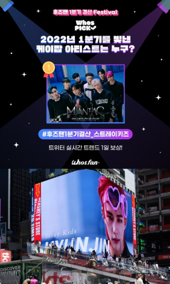 스트레이 키즈, 美 뉴욕 타임스퀘어·트위터 접수