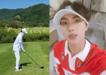 옷 걸리는 거까지 완벽♥ 방탄소년단 진, 골프장의 왕귀염둥이