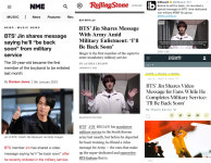 방탄소년단 진, 軍서 빛난 미스터 월드와이드 핸섬