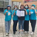 임영웅 팬밴드 웅기종기, 광명시립 하안노인종합복지관에 성금 570만원