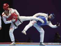 박우혁 마의 체급서 영웅 탄생, 하늘의 할머니께 바친 금메달... 태권도 80㎏ 정상 우뚝 [항저우 스토리]