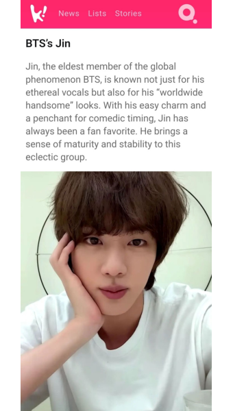 '미의 남신' 방탄소년단 진, 확신의 하이브 대표 비주얼 라인..집중 조명