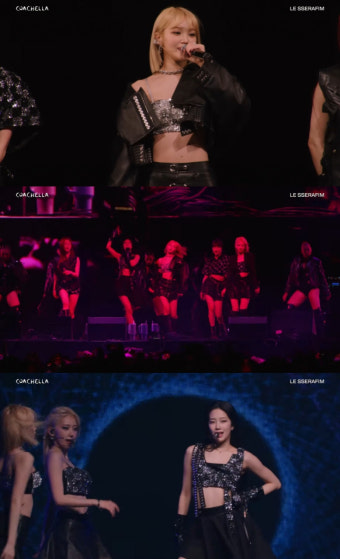 르세라핌, 美 코첼라 무대 달궜다 