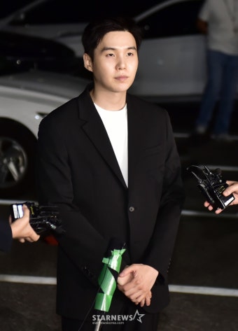 슈가, 스쿠터 음주운전 자필 사과 