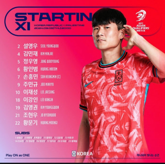 '깜짝 선발' 황문기 A대표 데뷔전! 홍명보호 황태자 되나... '토트넘행 확정' 양민혁은 명단 제외[상암 현장]