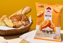 농심, 베이커리 스낵 빵부장 마늘빵 출시