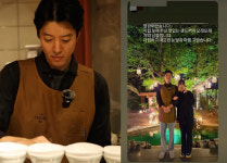 열애설 이동건, 팔짱 끼고 미소..다정하고 따뜻한 눈빛 열일[스타이슈]