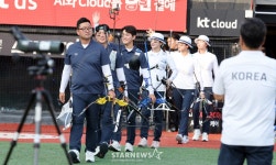[한번에쓱]야구장 소음정도야 껌이지! KT위즈파크에서 소음적응 양궁국가대표