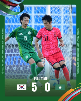 이민성호 U-22 대표팀, 마카오에 5-0 승리... 정재상 멀티골·아시안컵 예선 첫 승