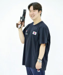 '파리 銀 아내 이어 남편은 AG 金金' 김예지 남편 이건혁, 하루에 금메달 2개 쐈다! 25m 속사권총 개인전·단체전 석권 [아이치 나고야 AG]