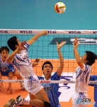 [사진]시간차 공격을 시도하는 삼성화재 김상우