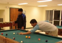 [사진]좌완 구대성, 당구는 오른손으로