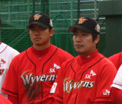 김성근, "김용우, 이제 박재홍의 경쟁자"