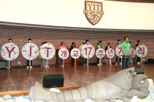 여주대 용마체육관에서 열린 동신교육재단 17주년 개교기념식