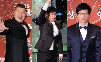 강호동-이경규-유재석, 방송 3사 대상 사이좋게 하나씩