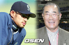 첫 훈련 이치로, 가슴에 장훈 사진 프린트 이유는