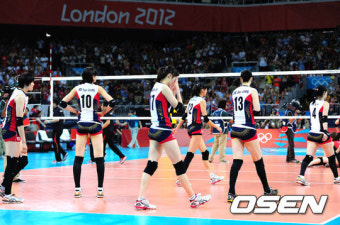 [사진]'3-0완패 아쉬운 배구 여자대표팀'