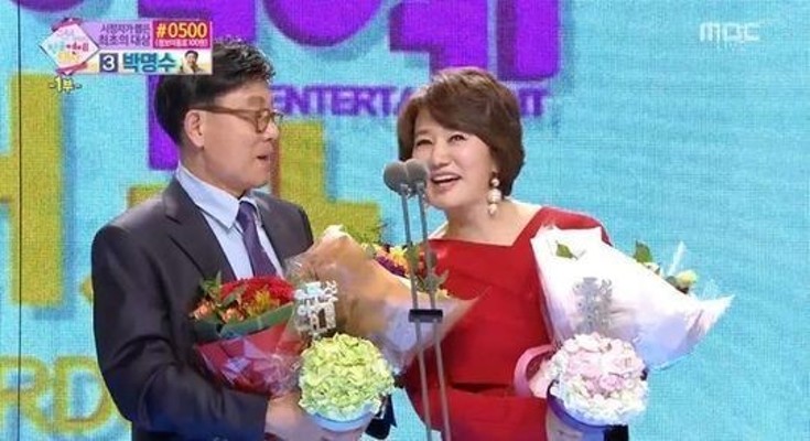 '싱글벙글쇼' 강석-김혜영, 라디오 최우수상 수상 [MBC 연예대상] | 포토뉴스