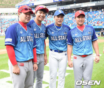 [사진]최정-한동민-이재원, '레전드 이승엽과 찰칵'