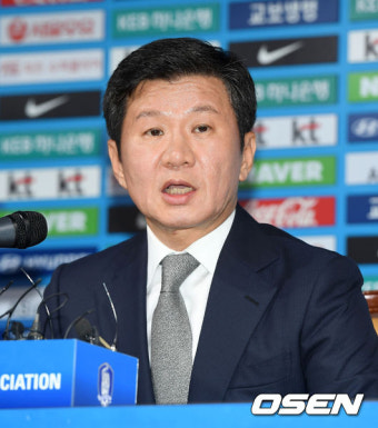 [사진]입장 표명을하는 정몽규 축구협회장