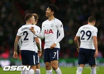 토트넘, 스토크 5-1 대파... 물 오른 손흥민 못하는 것이 없다